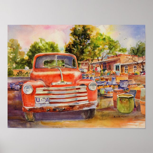 Impression vintage en toile Chevy (Devant)