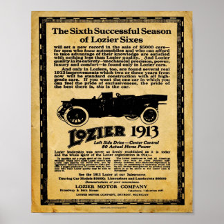 Impression vintage Lozier Automobile