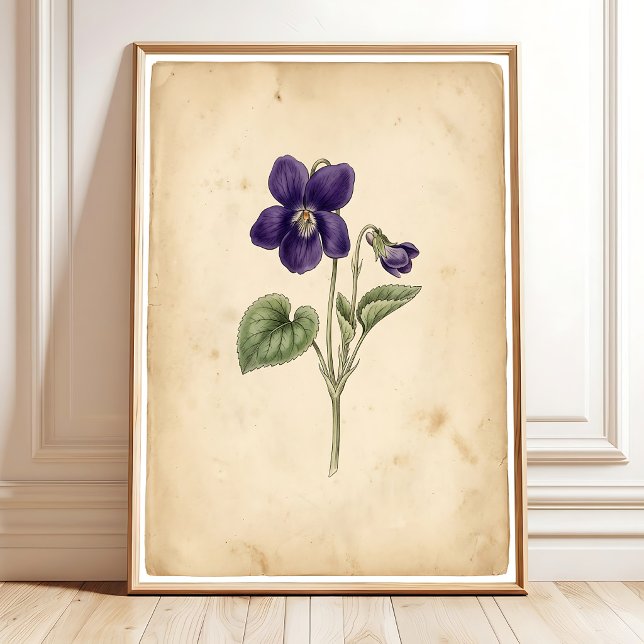 Impression Violet Art Mural Cadre (Créateur téléchargé)