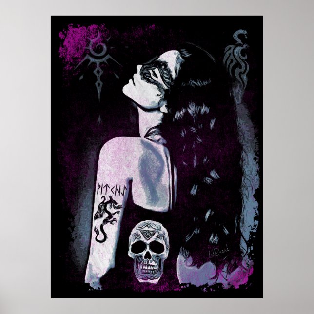 Impression WITCHY, papier d'affiche de valeur (Mat (Devant)