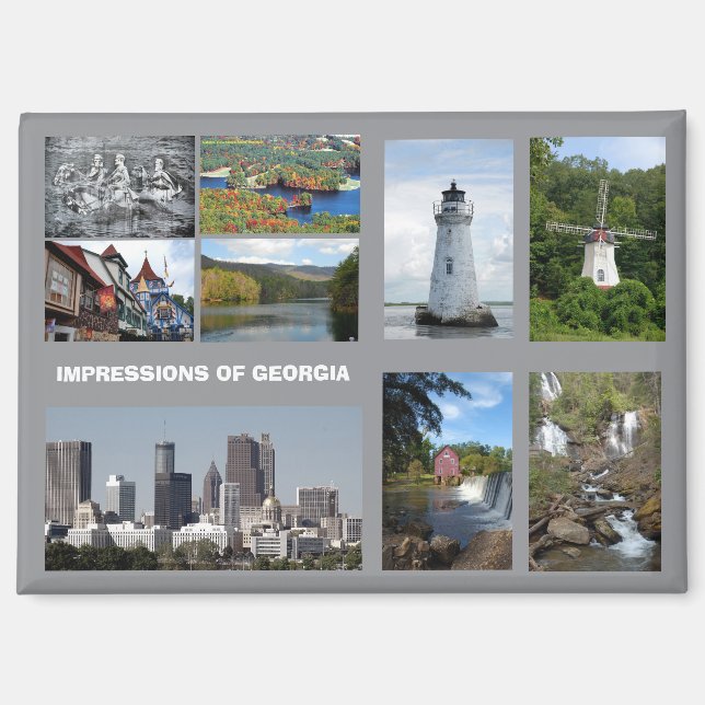 Impressionen aus Georgien USA Magnet (Vorderseite)