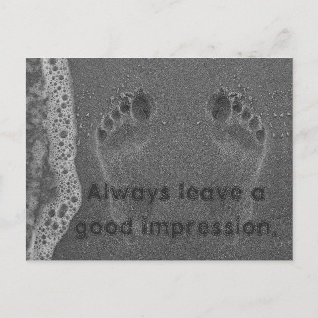 Impressionen des Footprint im Inspirierend Sand-Zi Postkarte (Vorderseite)