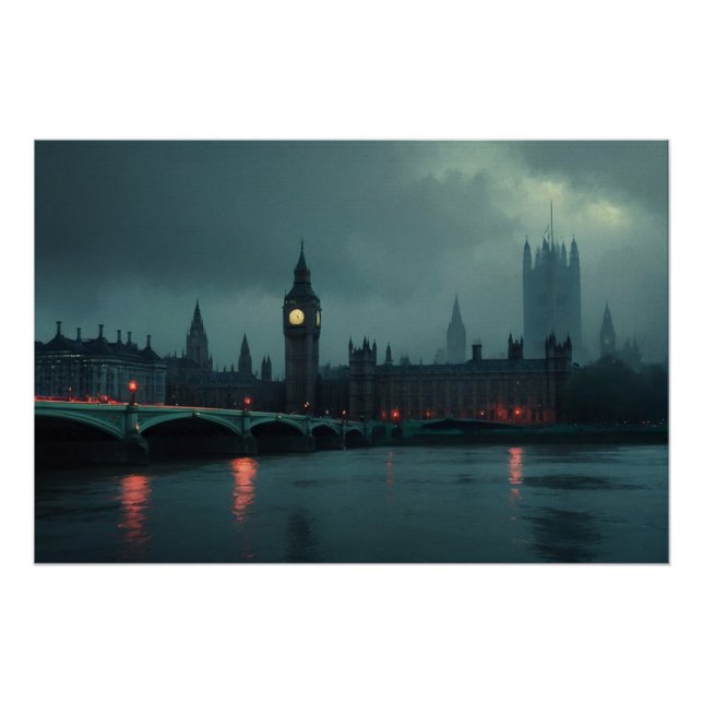 Impressionen of London Town 1896 Art Poster (Vorderseite)