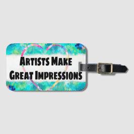 Impressionismus Art zitieren stolzen Künstler Gepäckanhänger