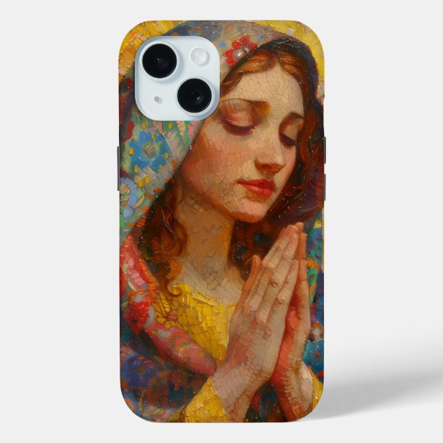 Impressionismus der Heiligen Maria im Gebet Case-Mate iPhone Hülle (Rückseite)