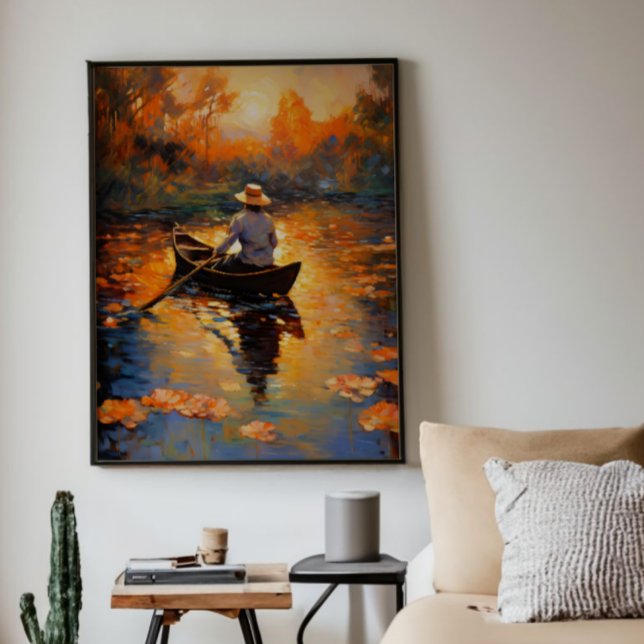 Impressionismus des Mannes an Bord Fotodruck (Von Creator hochgeladen)
