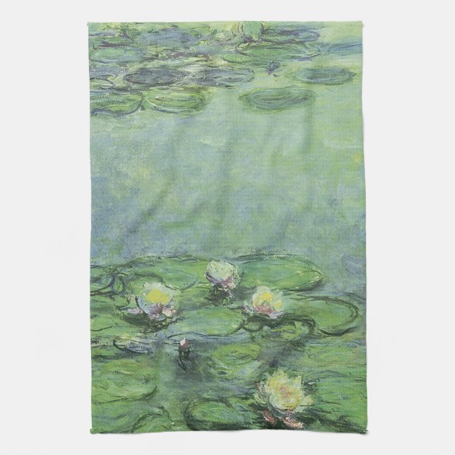 Impressionismus im Wasserlilienbecken Handtuch (Vertikal)