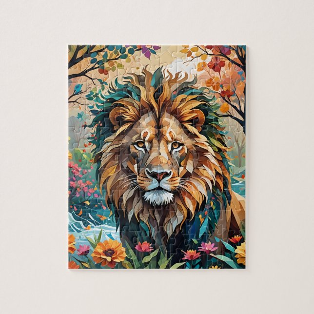 Impressionismus Lion Jigsaw Puzzle (Vertikal)