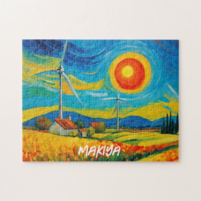 Impressionismus Solar- und Wind-Power (Horizontal)