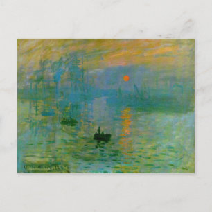 Impressionismus, Sonnenaufgang von Claude Monet Po Postkarte