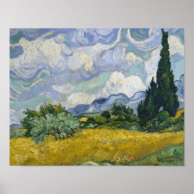Impressionismus Vincent Van Gogh Famousmalers Whea Poster (Vorne)