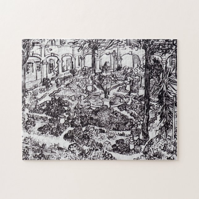 Impressionismus Vincent Van Gogh Garten des Hospit (Horizontal)