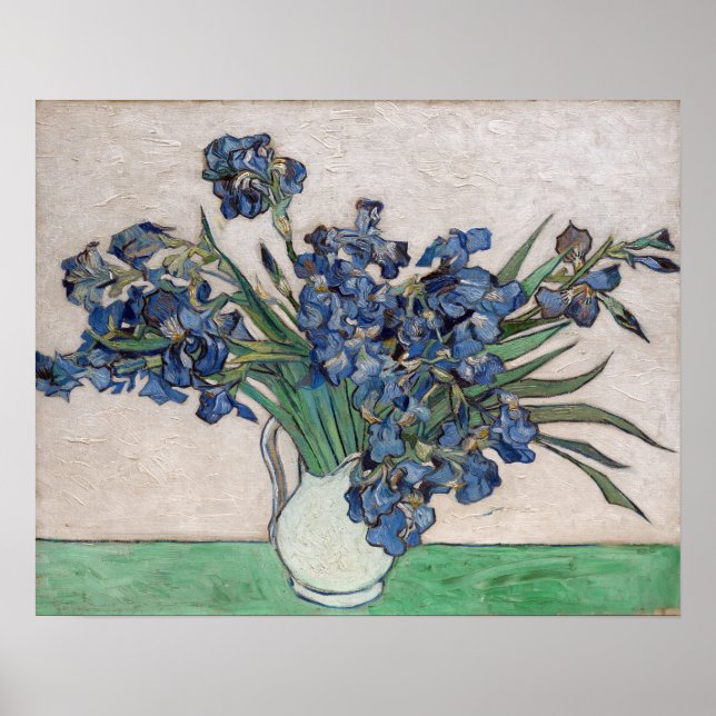 Impressionismus Vincent Van Gogh Irises berühmt Vi Poster (Vorne)