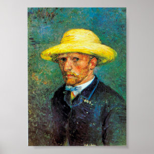 Impressionismus Vincent Van Gogh selbst Portrait F Poster