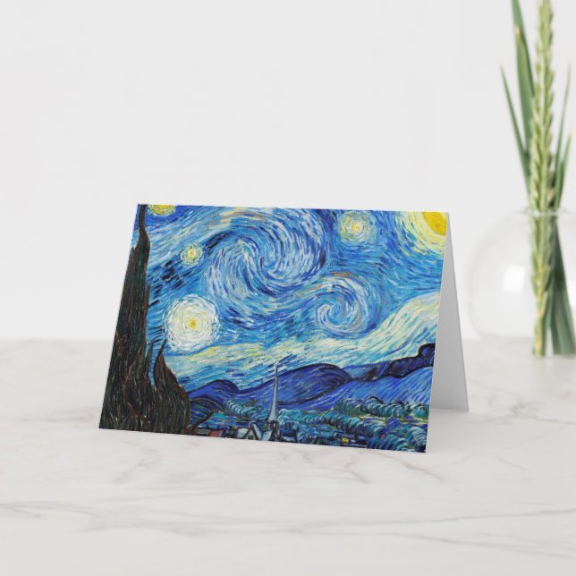 Impressionismus Vincent Van Gogh Starry Starry Nig Karte (Vorderseite)