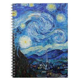 Impressionismus Vincent Van Gogh Starry Starry Nig Notizblock