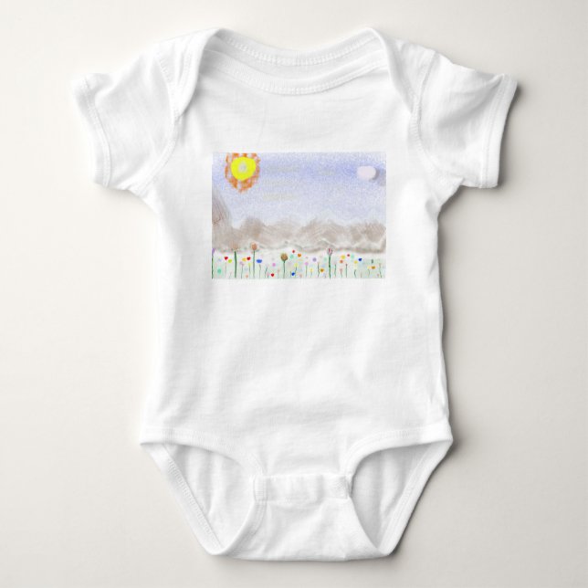 Impressionist Art Baby Bodysuit Baby Strampler (Vorderseite)