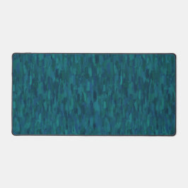 Impressionist Brush Strokes, Navy, Teal, Blue Schreibtischunterlage