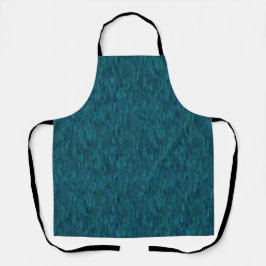 Impressionist Brush Strokes, Navy, Teal, Blue Schürze