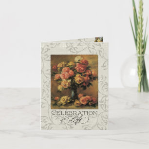 Impressionist Corellow Rose 2 Gedenkdienst Einladung