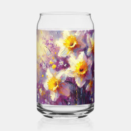 Impressionist Daffodin Lila Gelbe Kunst Dosenglas