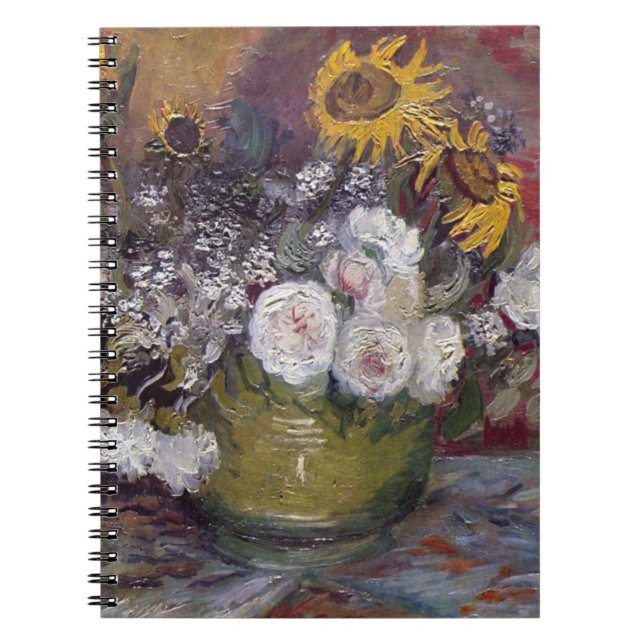 Impressionist Floral Still Life - Vincent van Gogh Notizblock (Vorderseite)