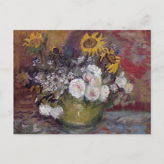 Impressionist Floral Still Life - Vincent van Gogh Postkarte