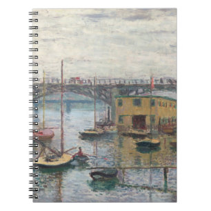 Impressionist Harbour Scene Spiral Notebook Notizblock