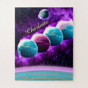 Impressionist kosmischer Phantastischer Lila Unive