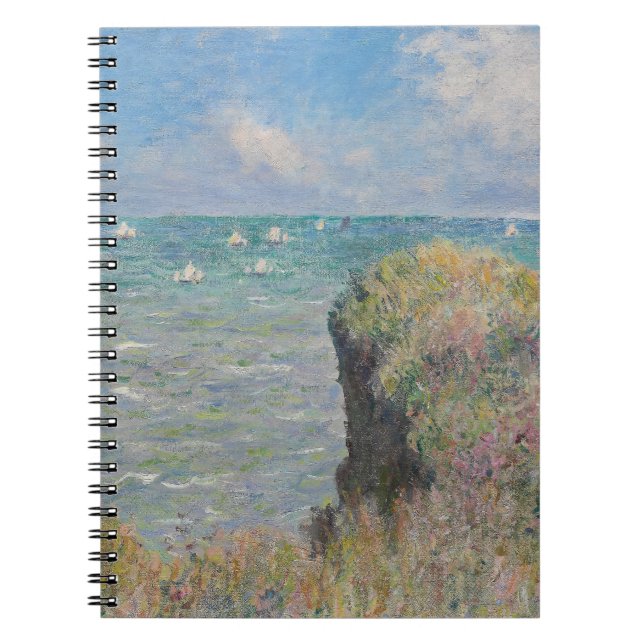 Impressionist Seaside Cliff Spiral Notebook Notizblock (Vorderseite)