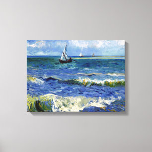 Impressionist-Segelboot auf der Leinwanddruck