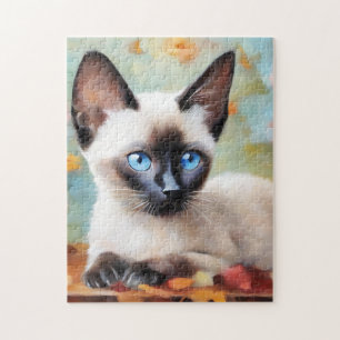 Impressionist Siamese Portrait