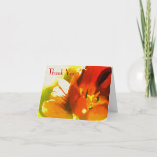 Impressionist Spring Tulips Vielen Dank Note Card Dankeskarte