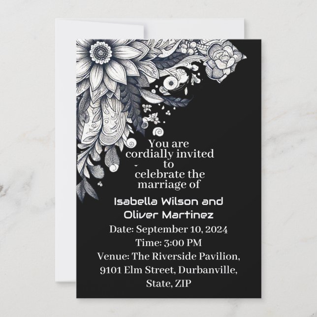 Impressionist Sun Blume künstlerischen Ausdruck Einladung (Vorderseite)