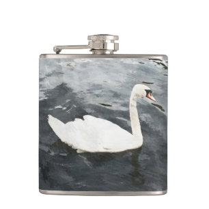 Impressionist Swan Flachmann