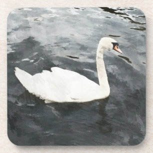 Impressionist Swan Getränkeuntersetzer
