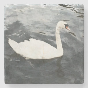 Impressionist Swan Steinuntersetzer