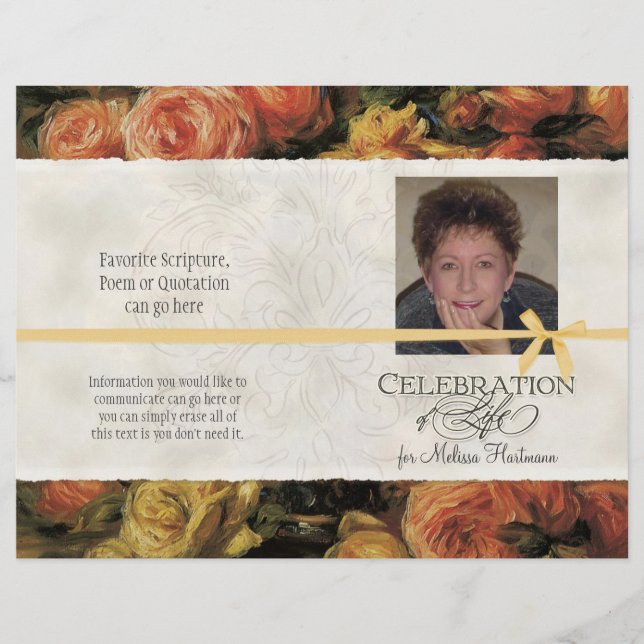 Impressionistin Coral Yellow Rose 2 (Vorderseite)