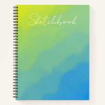 Impressionistisch gestaltetes Skizzenbuch mit Farb