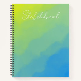 Impressionistisch gestaltetes Skizzenbuch mit Farb Notizbuch