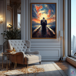 Impressionistisch inspiriertes Der Schrei Poster
