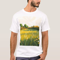Impressionistisch ruhige Wiese