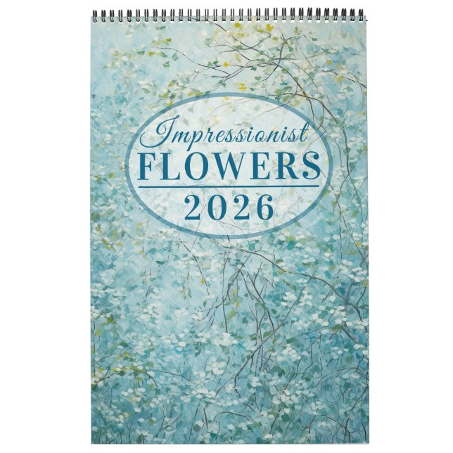Impressionistische Blume 2026 Kalender (Titelbild)