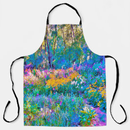 Impressionistische Blume der Gartenlandschaft Schürze