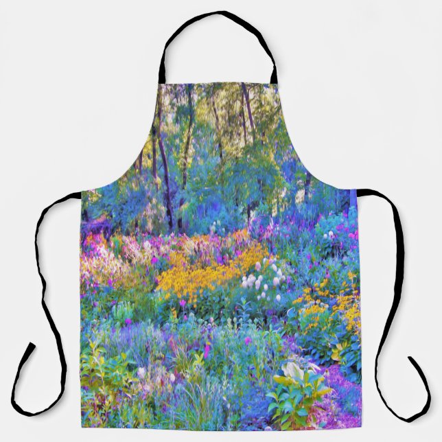 Impressionistische Blume der Gartenlandschaft Schürze (Vorderseite)