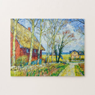 Impressionistische Dorfszene in Ahrenshoop an der
