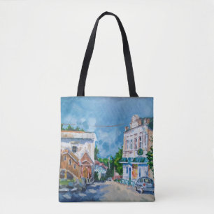 Impressionistische europäische Stadtlandschaft - A Tasche