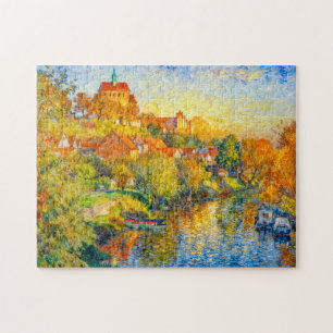 Impressionistische Herbstansicht der Havelberger K