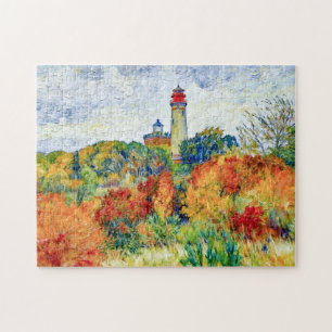 Impressionistische Herbstszene am Leuchtturm Kap A