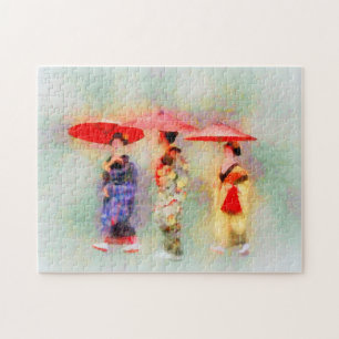 Impressionistische Malerei von Three Little Maiko